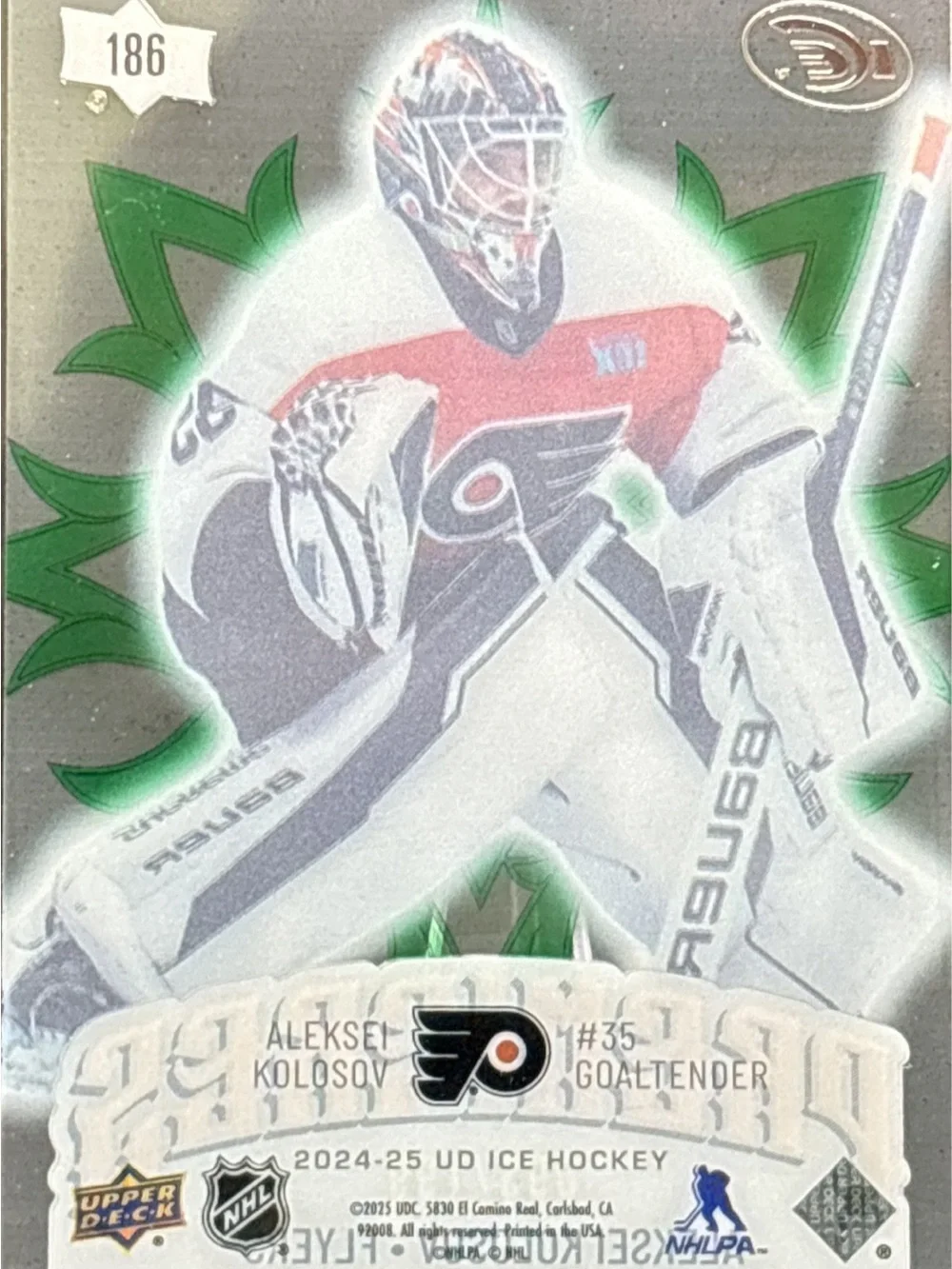 Upper Deck Premieres Aleksei Kolosov Rookie Hockey Trading Card LE 93/199